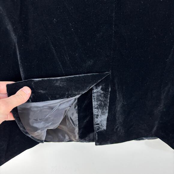 Old Navy NEW Party Blazer Black Velvet XXL Tall 752079 holiday evening event - Picture 7 of 12